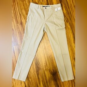 Brooks Brothers Pants Mens 34x30 Beige Advantage Elliot Fit Chino Pleated Cuffed